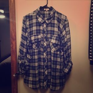 Navy long sleeve shirt